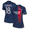 Maillot de Supporter Paris Saint-Germain 2023-24 R.Sanches 18 Domicile Pour Femme